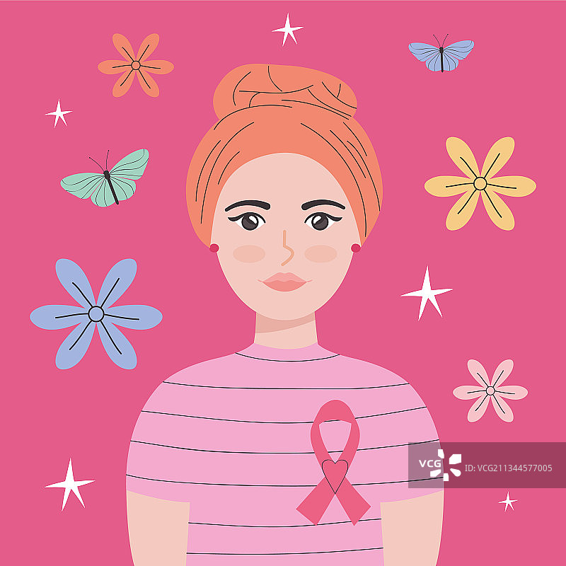 癌症幸存者女人图片素材