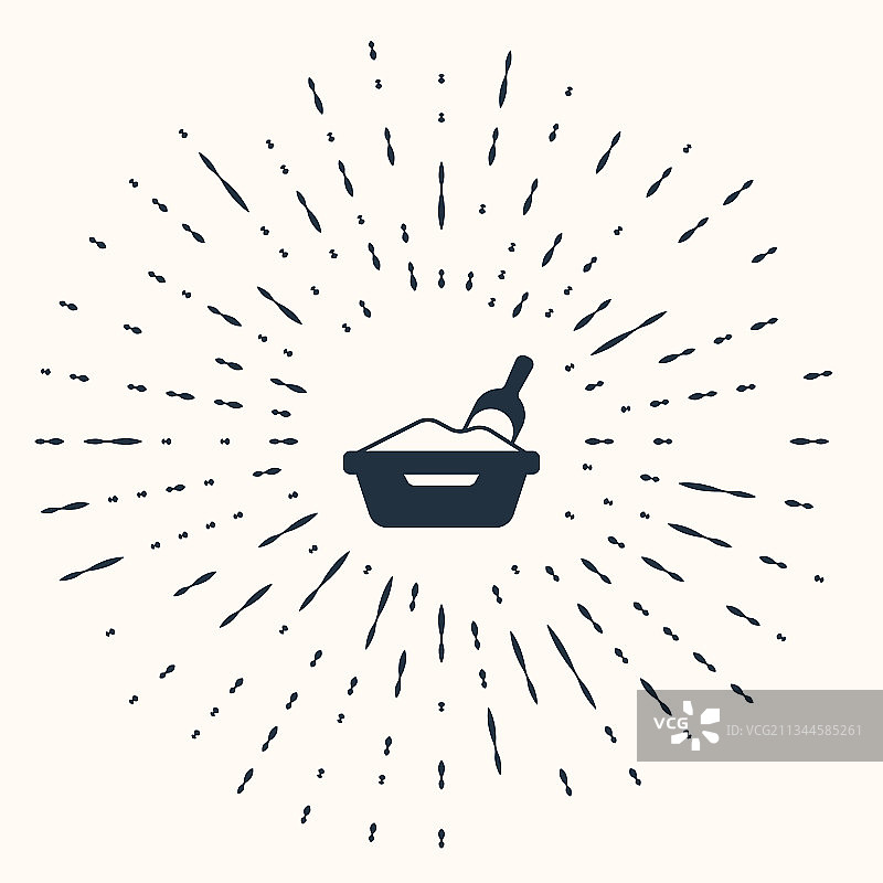 猫砂盆和铲子图标图片素材