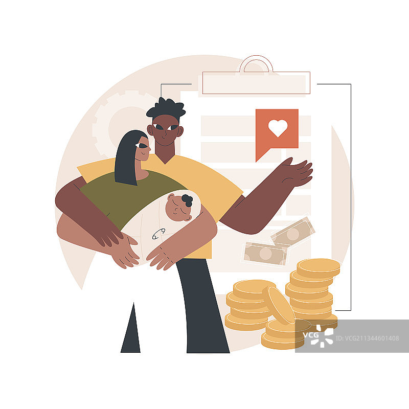 儿童福利抽象概念图片素材