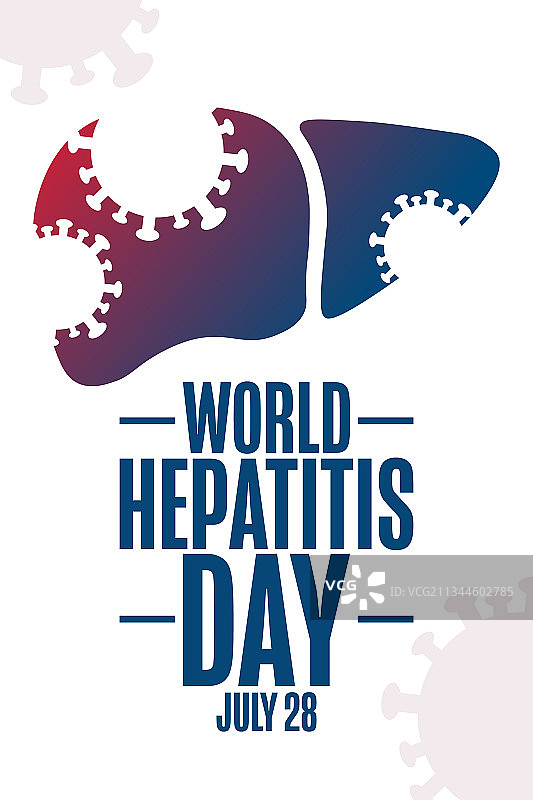 7月28日世界肝炎日节日概念图片素材