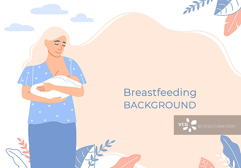 母乳喂养背景设计图片素材