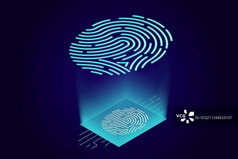 指纹扫描仪识别系统图片素材