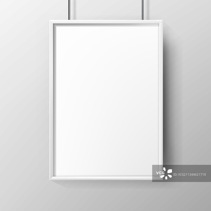 带框架的空白广告海报纸图片素材