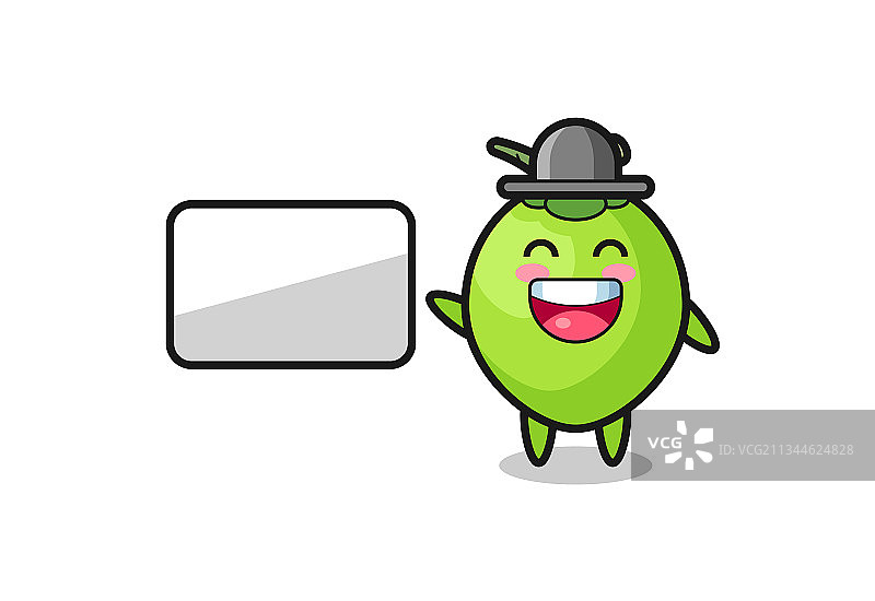 椰子卡通演示图片素材