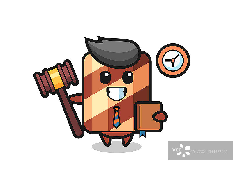 卡通威化卷裁判吉祥物图片素材