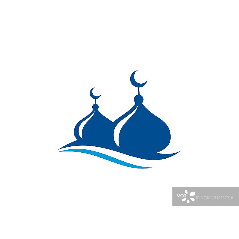 穹顶清真寺剪影图标图片素材