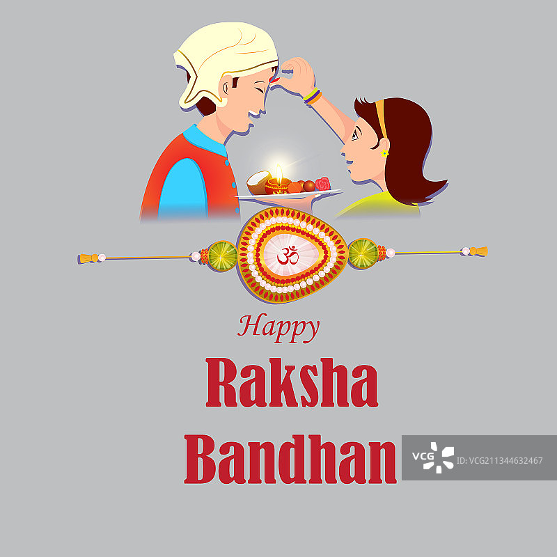 印度节日 रक्षा बंधन图片素材