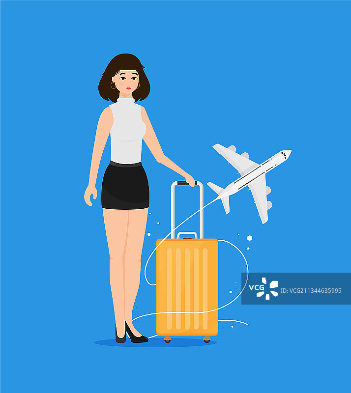 现代逼真的行李箱设计素材图片素材