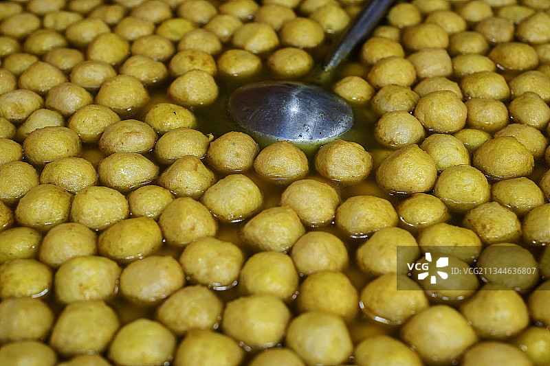 美食粤菜。鱼蛋图片素材