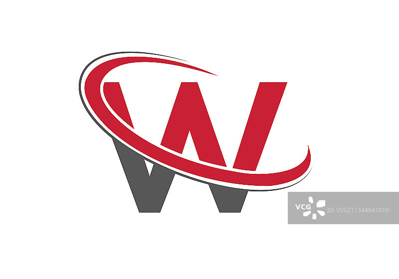首字母W logo设计模板图片素材