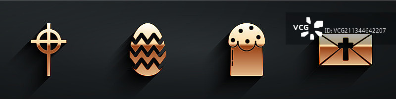 基督教十字架复活节彩蛋复活节蛋糕合集图片素材