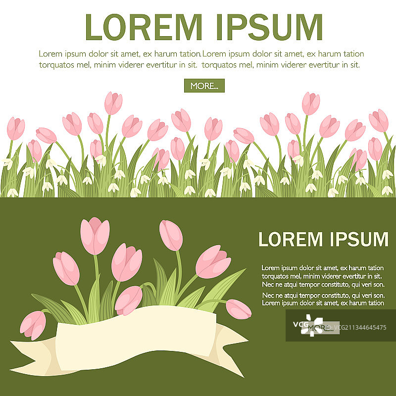 粉色郁金香春季装饰花束图片素材