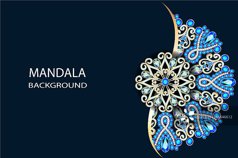 曼陀罗胸针珠宝几何设计元素图片素材