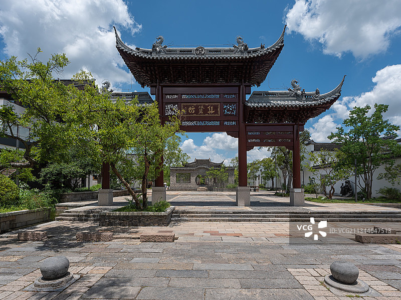 广富林遗址公园，中国文化，园林建筑图片素材