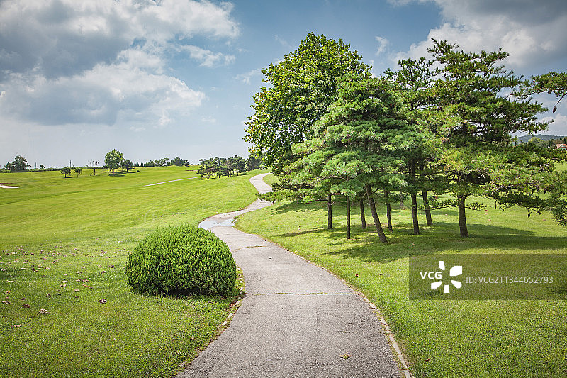 中国辽宁大连金普新区金湾高尔夫图片素材
