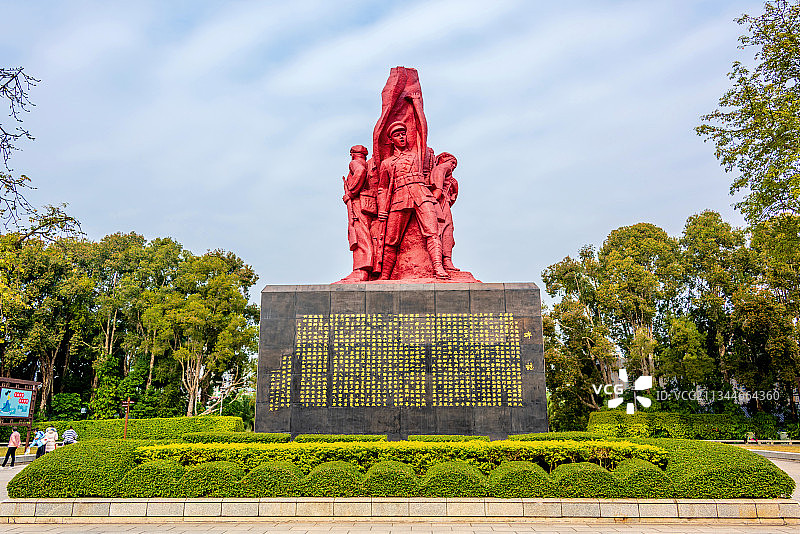 中国广西南宁南湖公园百色起义纪念馆图片素材