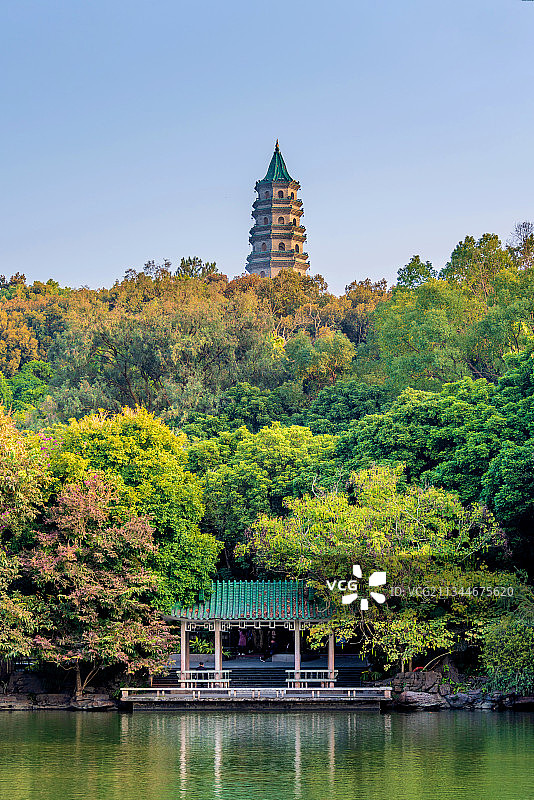 中国广西南宁青秀山龙象塔图片素材