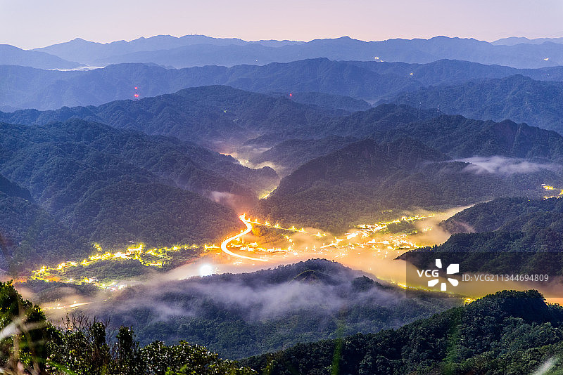 中国的长城，中国台湾新北市图片素材