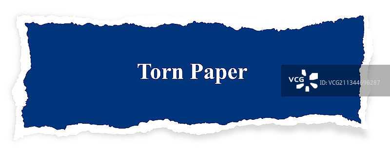 抽象蓝色撕纸banner设计图片素材