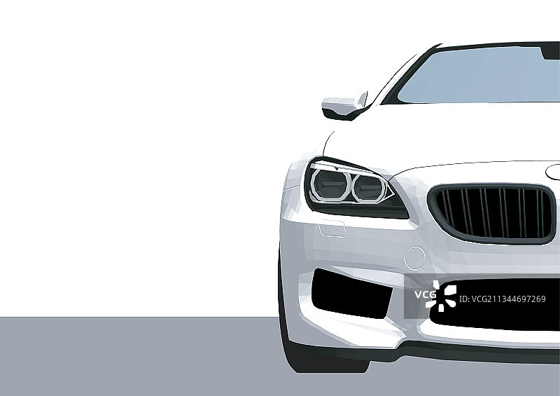 扁平彩色车身及轮辋细节图片素材