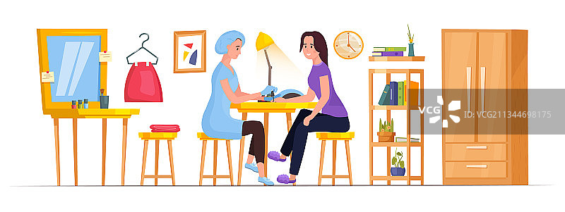 可编辑的家居美甲图片图片素材