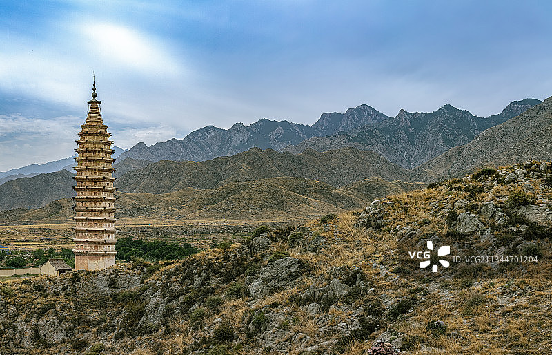 宁夏银川拜寺口风景区图片素材