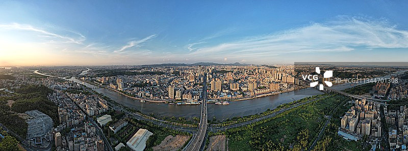 虎门镇全景图图片素材