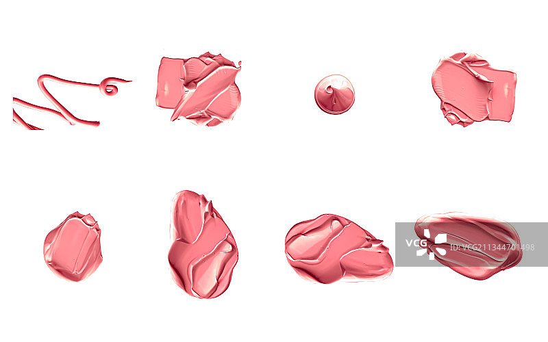 白色背景前的粉色玫瑰特写图片素材