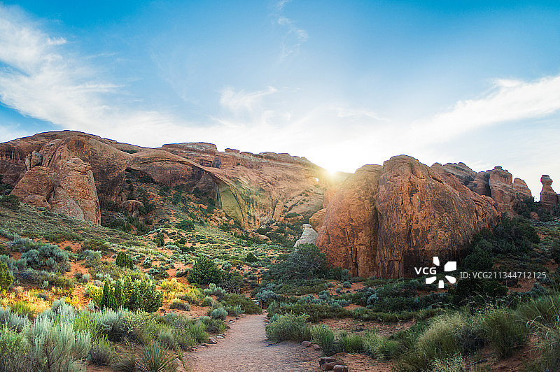 魔鬼花园的景观拱门 Landscape Arch图片素材