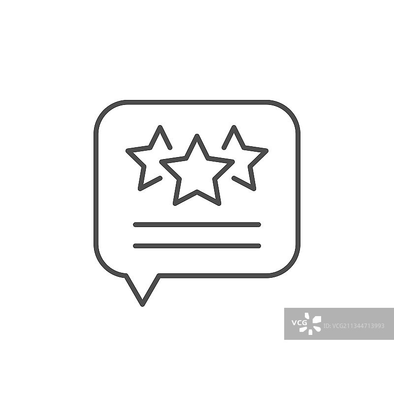 用户评价留言线框图标图片素材
