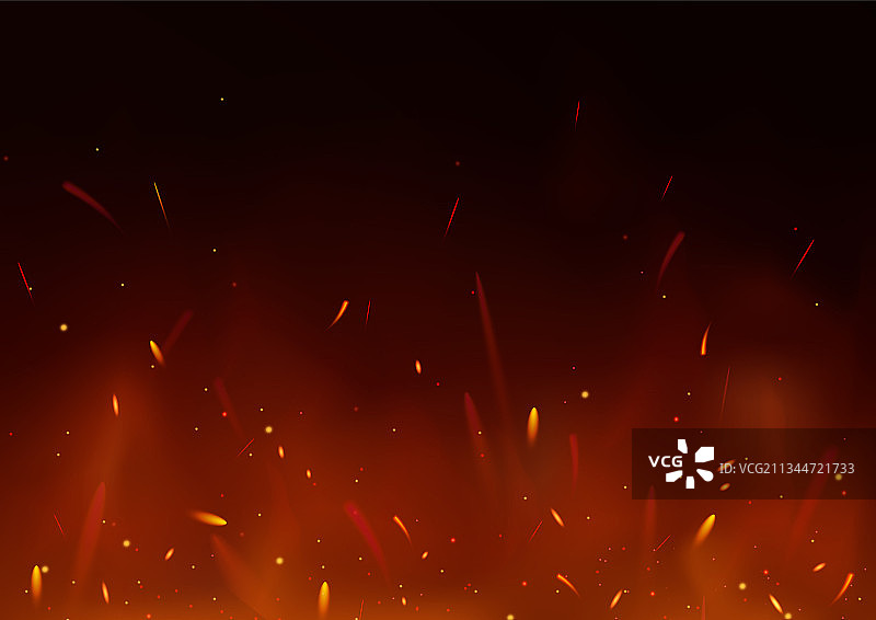 飞舞的火焰火花图片素材