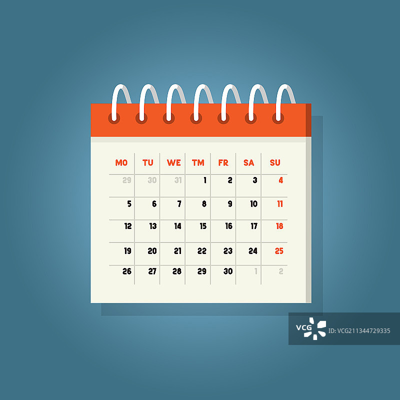 彩色日历图片素材