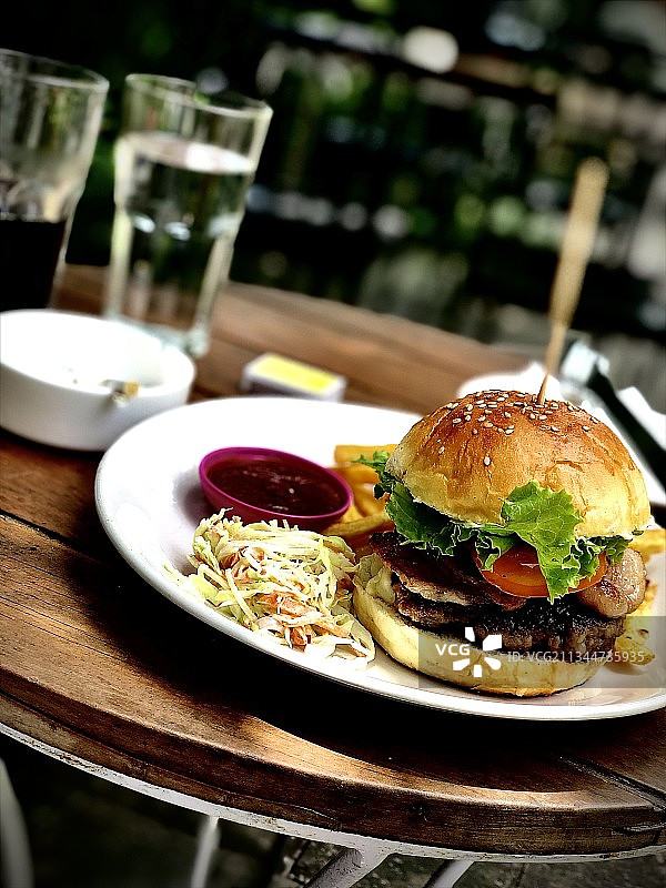 餐盘美食特写，加德满都，尼泊尔图片素材