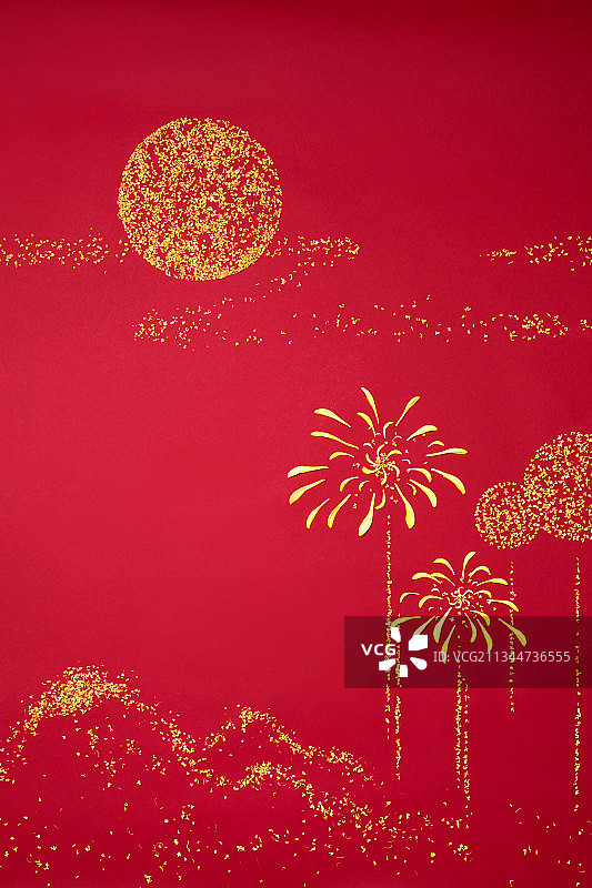 红色背景,喜庆,鞭炮,传统庆典图片素材