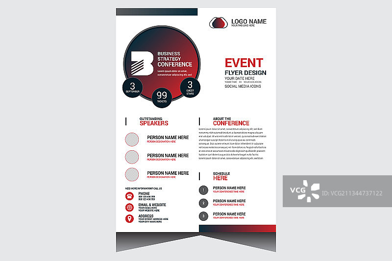 特殊企业商务活动宣传单设计图片素材