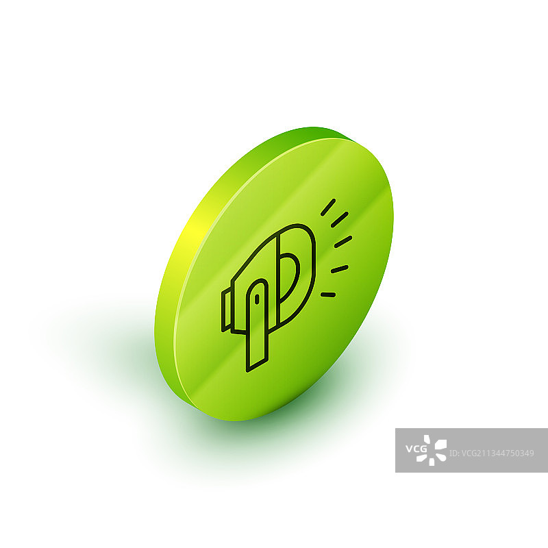 2.5D自行车头灯线条图标图片素材