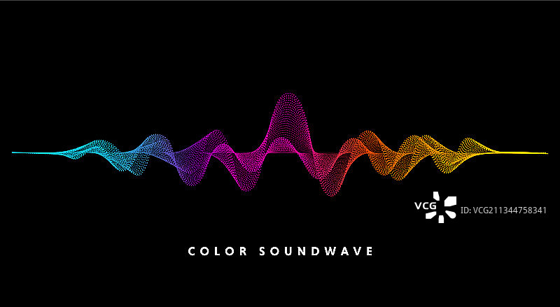 彩色抽象波点背景图片素材