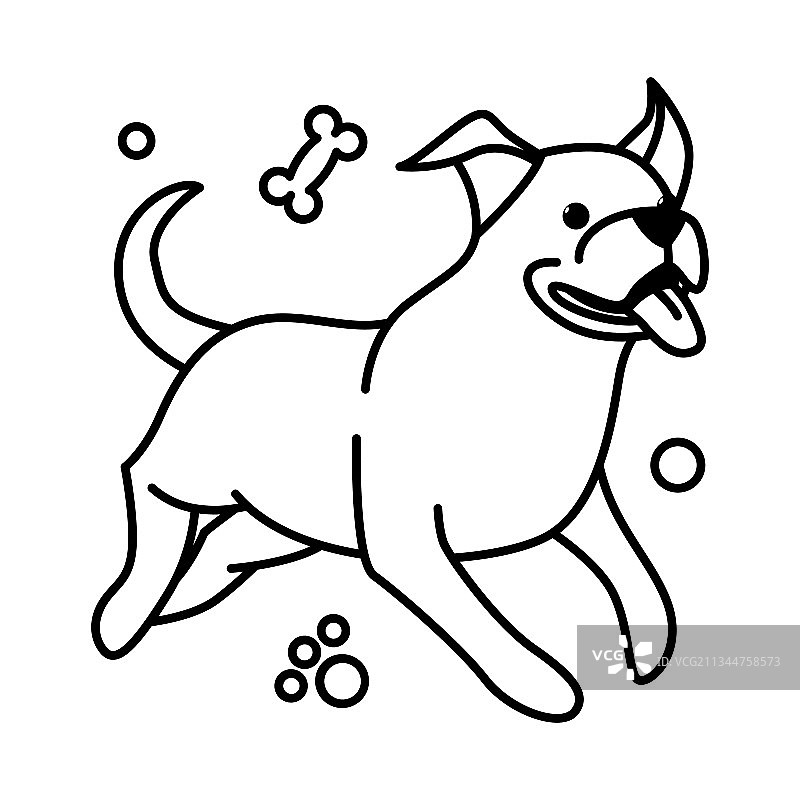 可爱卡通大狗图标图片素材