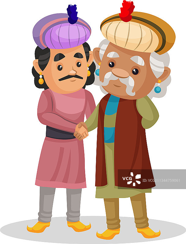 阿克巴国王卡通人物图片素材