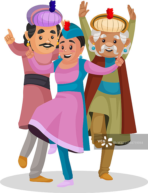 阿克巴国王卡通人物图片素材