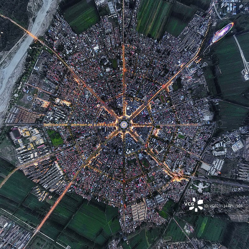 夜间特克斯图片素材