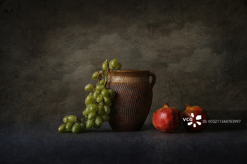 室内自然光下静物摄影 ，想表现一种油画效果图片素材