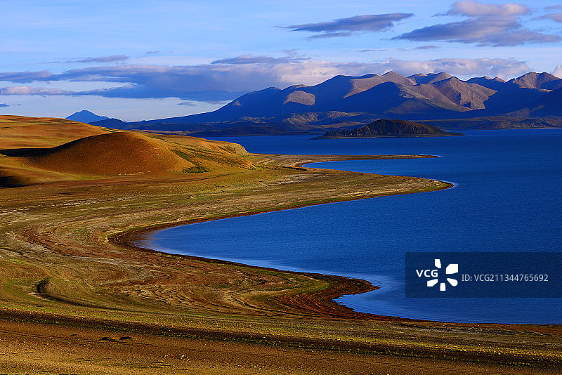 “鬼湖”的早晨图片素材