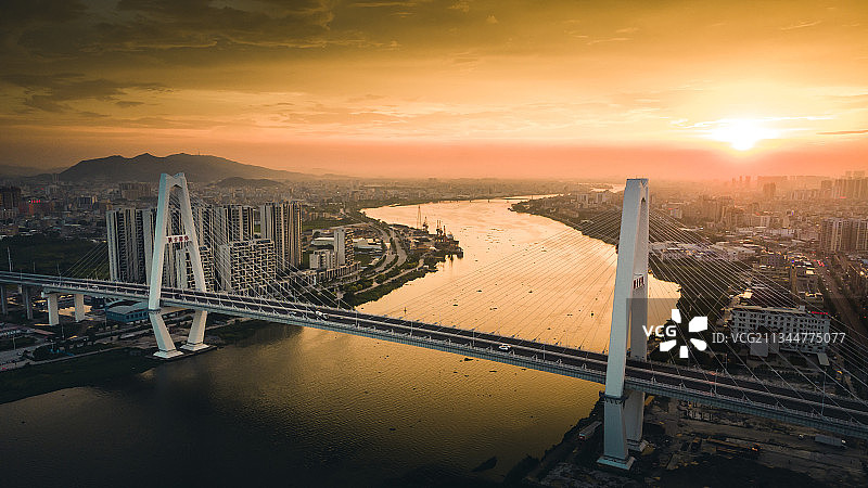 日落榕江图片素材