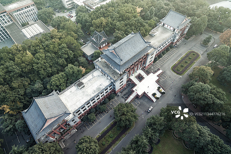 四川大学 望江楼 百年建筑图片素材