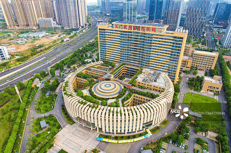 广西壮医院航拍图片素材