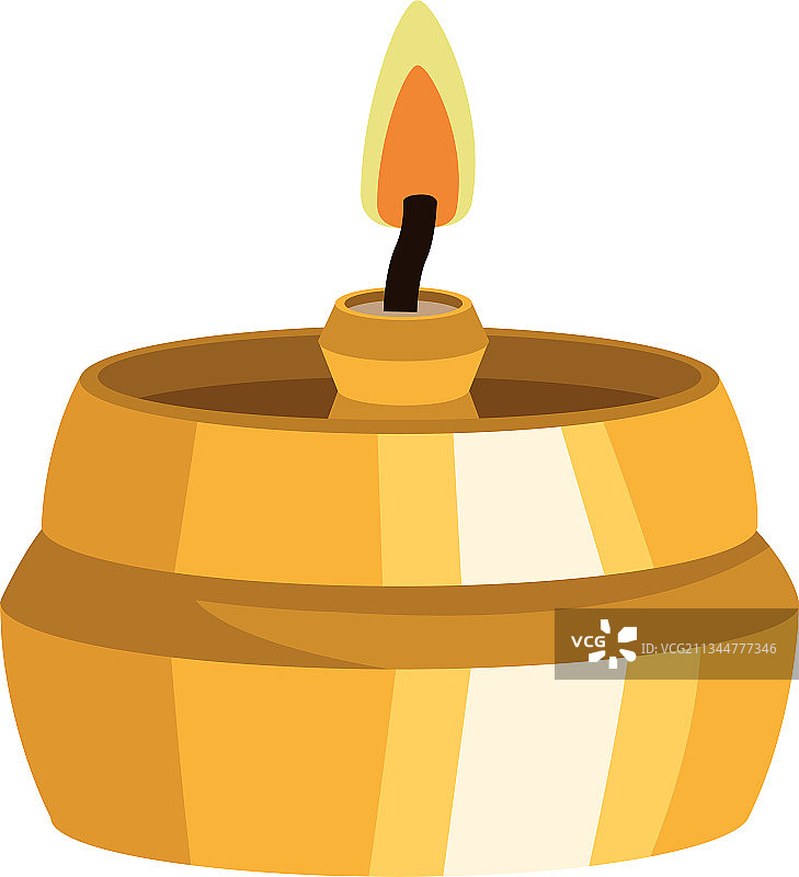 金色吊灯上的蜡烛图片素材