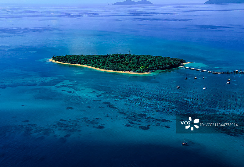 澳洲大堡礁绿岛图片素材