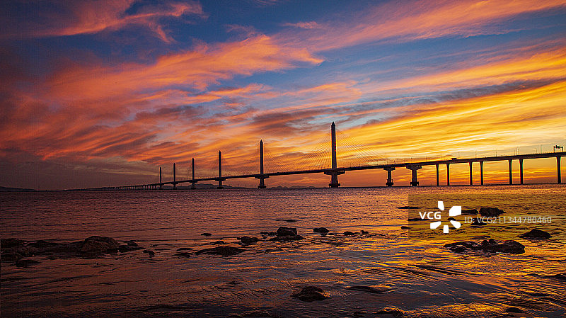 绍兴嘉绍大桥图片素材