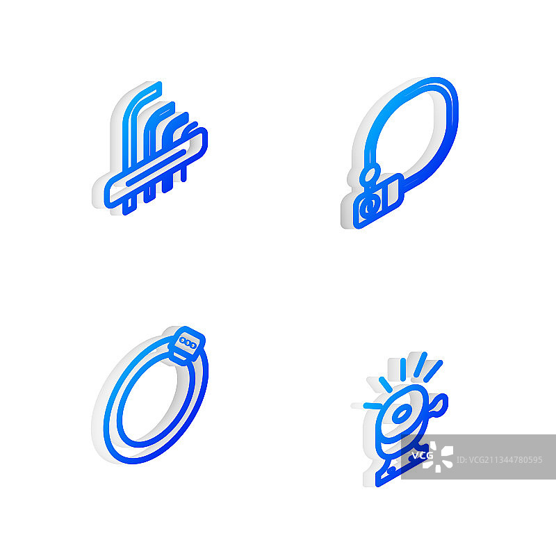 2.5D自行车锁具艾伦扳手工具图片素材